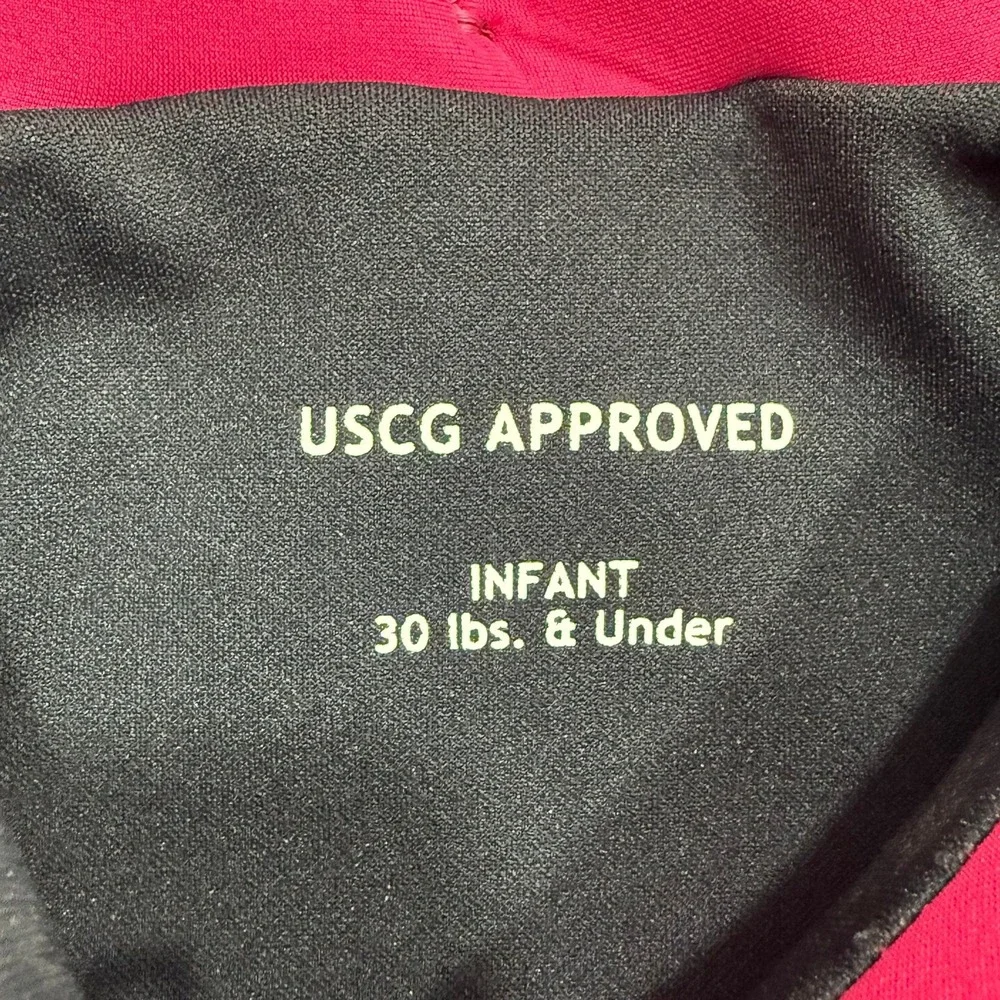 Radar neoprene infant life vest pink 30 pounds and under